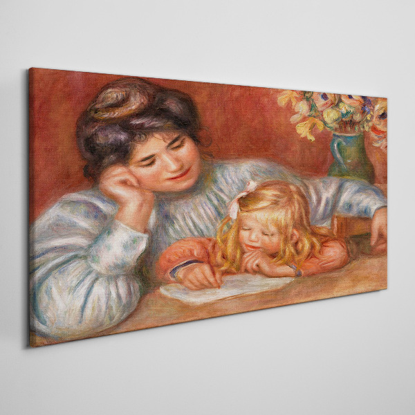 Tablou canvas Mama cu copilul la masa