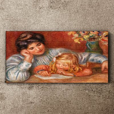 Tablou canvas Mama cu copilul la masa