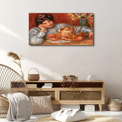 Tablou canvas Mama cu copilul la masa