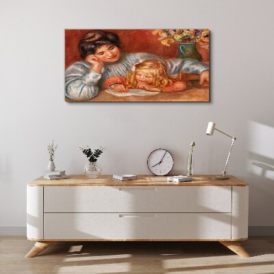 Tablou canvas Mama cu copilul la masa