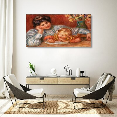 Tablou canvas Mama cu copilul la masa