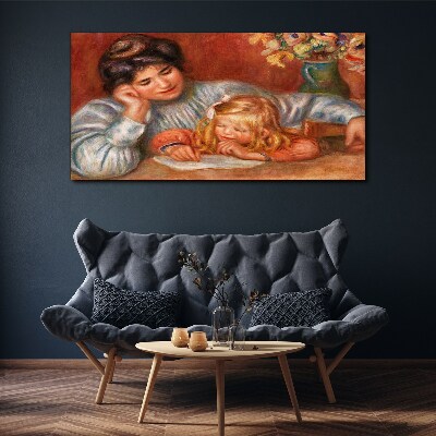 Tablou canvas Mama cu copilul la masa
