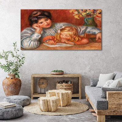 Tablou canvas Mama cu copilul la masa