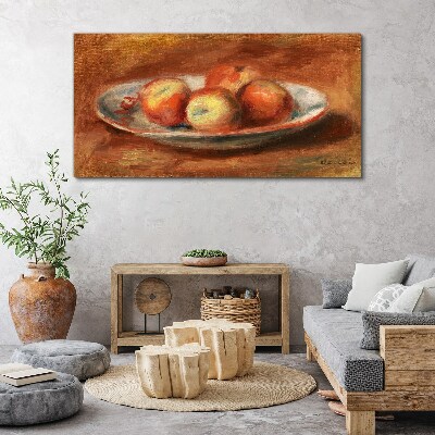 Tablou canvas Farfurie cu fructe cu mere