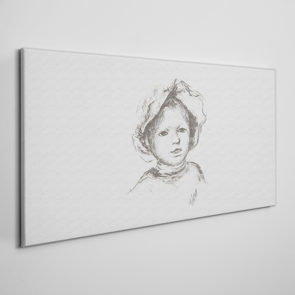 Tablou canvas Portretul unui copil care poartă o pălărie