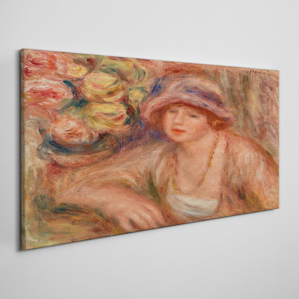 Tablou canvas Femeie cu pălărie