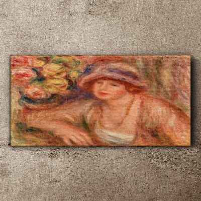 Tablou canvas Femeie cu pălărie
