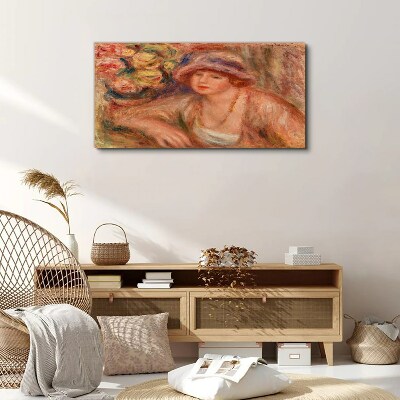 Tablou canvas Femeie cu pălărie