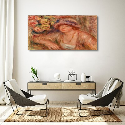 Tablou canvas Femeie cu pălărie
