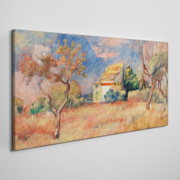 Tablou canvas Peisaje de vară în culori pastelate