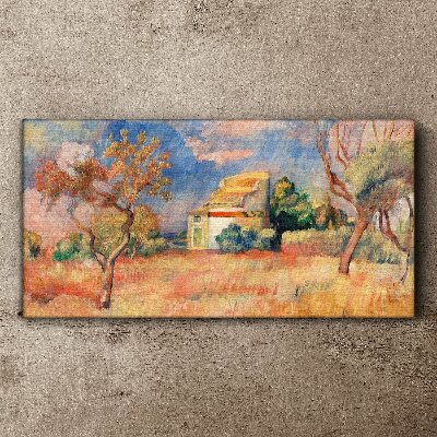 Tablou canvas Peisaje de vară în culori pastelate