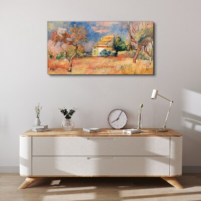 Tablou canvas Peisaje de vară în culori pastelate