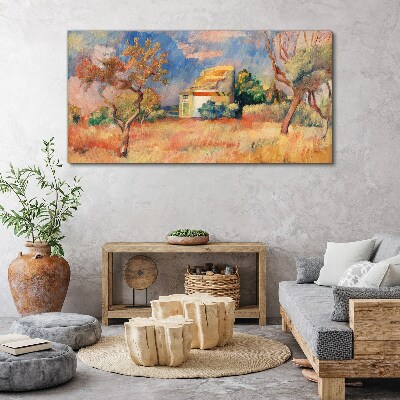 Tablou canvas Peisaje de vară în culori pastelate