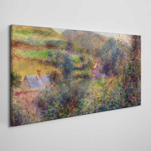 Tablou canvas Peisaj de țară în culori pastelate