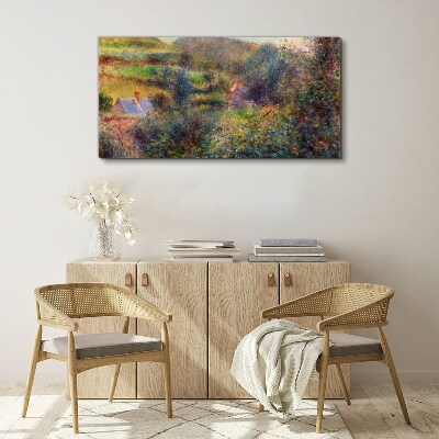Tablou canvas Peisaj de țară în culori pastelate