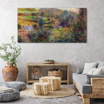 Tablou canvas Peisaj de țară în culori pastelate