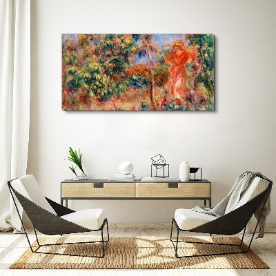 Tablou canvas Femeie în grădină