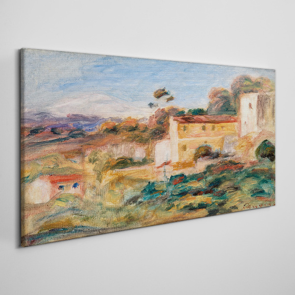 Tablou canvas Peisaj cu clădiri rurale