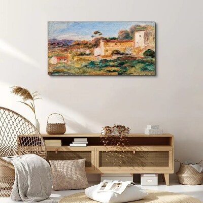 Tablou canvas Peisaj cu clădiri rurale