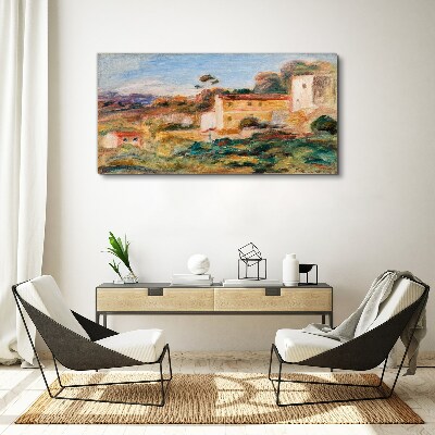 Tablou canvas Peisaj cu clădiri rurale