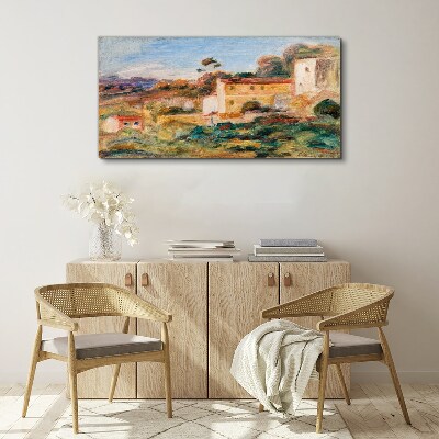 Tablou canvas Peisaj cu clădiri rurale