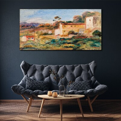 Tablou canvas Peisaj cu clădiri rurale