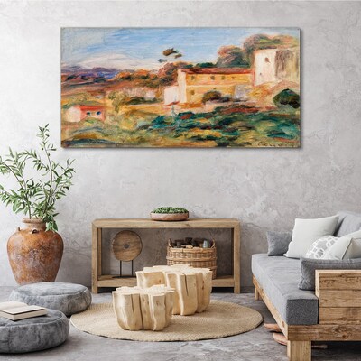 Tablou canvas Peisaj cu clădiri rurale