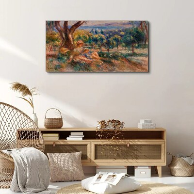 Tablou canvas Mama și copilul în livadă