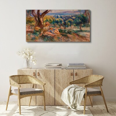 Tablou canvas Mama și copilul în livadă