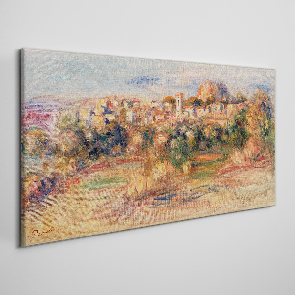 Tablou canvas Peisaj cu dealuri colorate