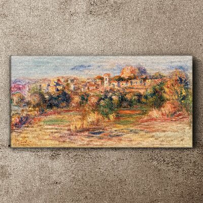 Tablou canvas Peisaj cu dealuri colorate