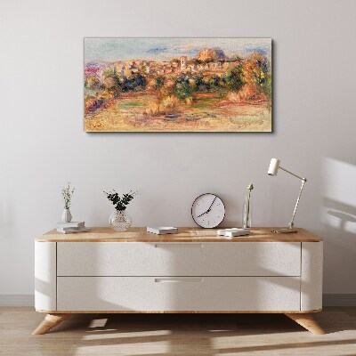 Tablou canvas Peisaj cu dealuri colorate