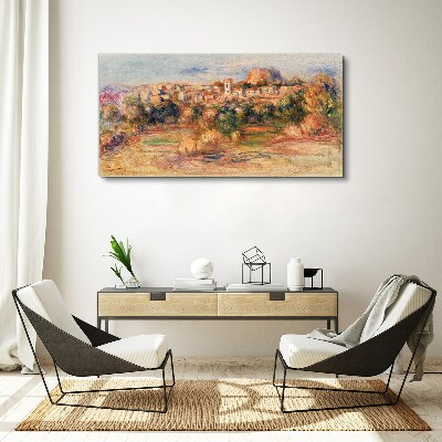 Tablou canvas Peisaj cu dealuri colorate