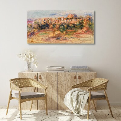 Tablou canvas Peisaj cu dealuri colorate