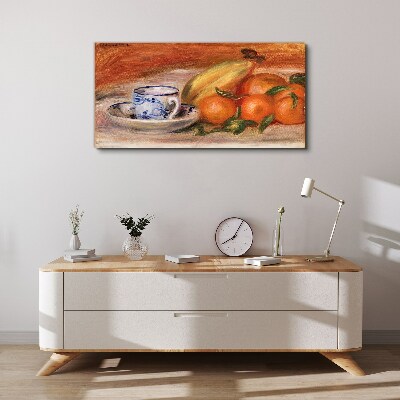 Tablou canvas Masa cu fructe cu o cana