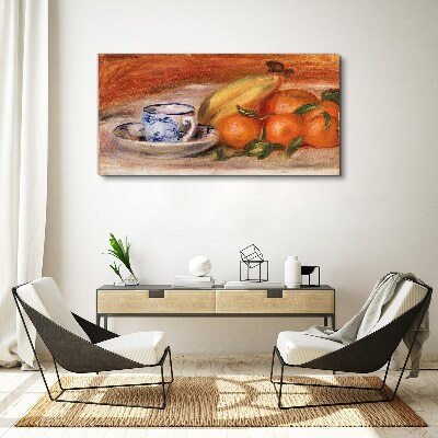 Tablou canvas Masa cu fructe cu o cana