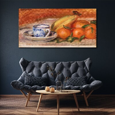 Tablou canvas Masa cu fructe cu o cana