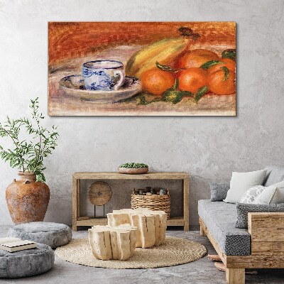 Tablou canvas Masa cu fructe cu o cana