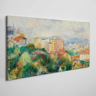 Tablou canvas Peisaj urban în tonuri pastelate