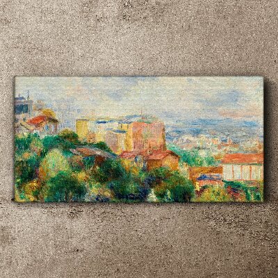 Tablou canvas Peisaj urban în tonuri pastelate