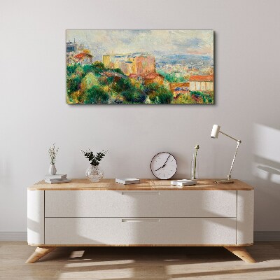 Tablou canvas Peisaj urban în tonuri pastelate
