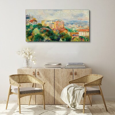 Tablou canvas Peisaj urban în tonuri pastelate
