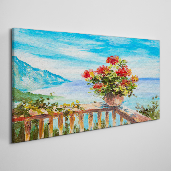 Tablou canvas Flori la malul mării