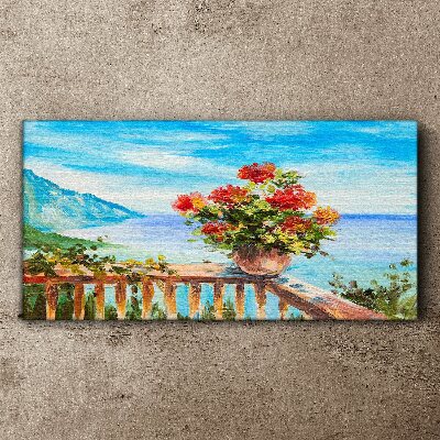 Tablou canvas Flori la malul mării