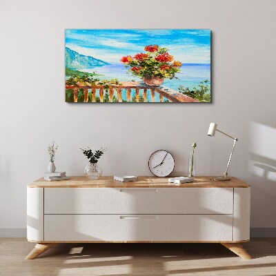 Tablou canvas Flori la malul mării