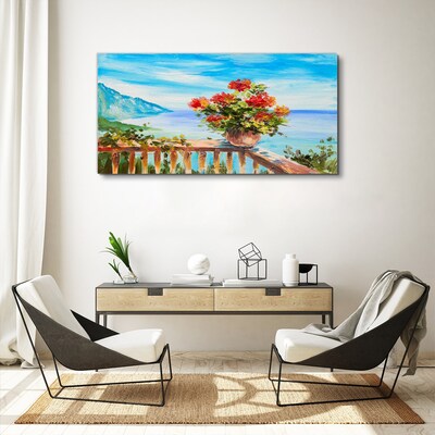 Tablou canvas Flori la malul mării