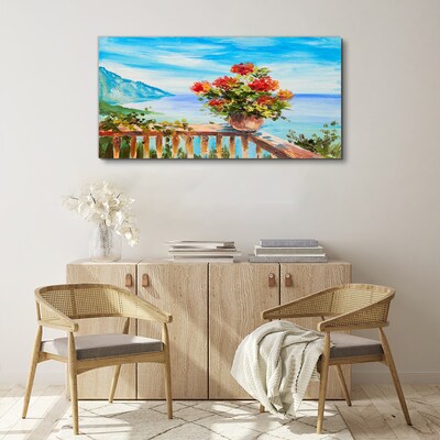 Tablou canvas Flori la malul mării