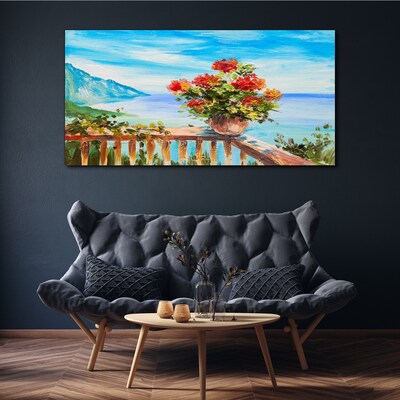 Tablou canvas Flori la malul mării