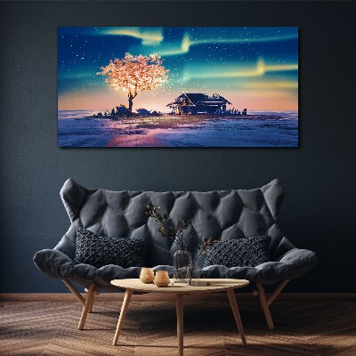 Tablou canvas O seară magică sub stele