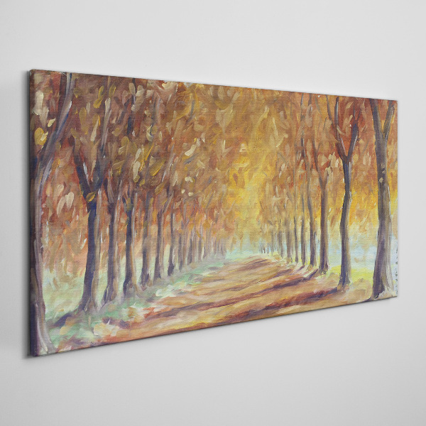 Tablou canvas Aleea copacilor de toamnă